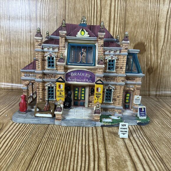 Lemax Village Collection Caddington Village Bradley Academy of Arts Building - Picture 7 of 16